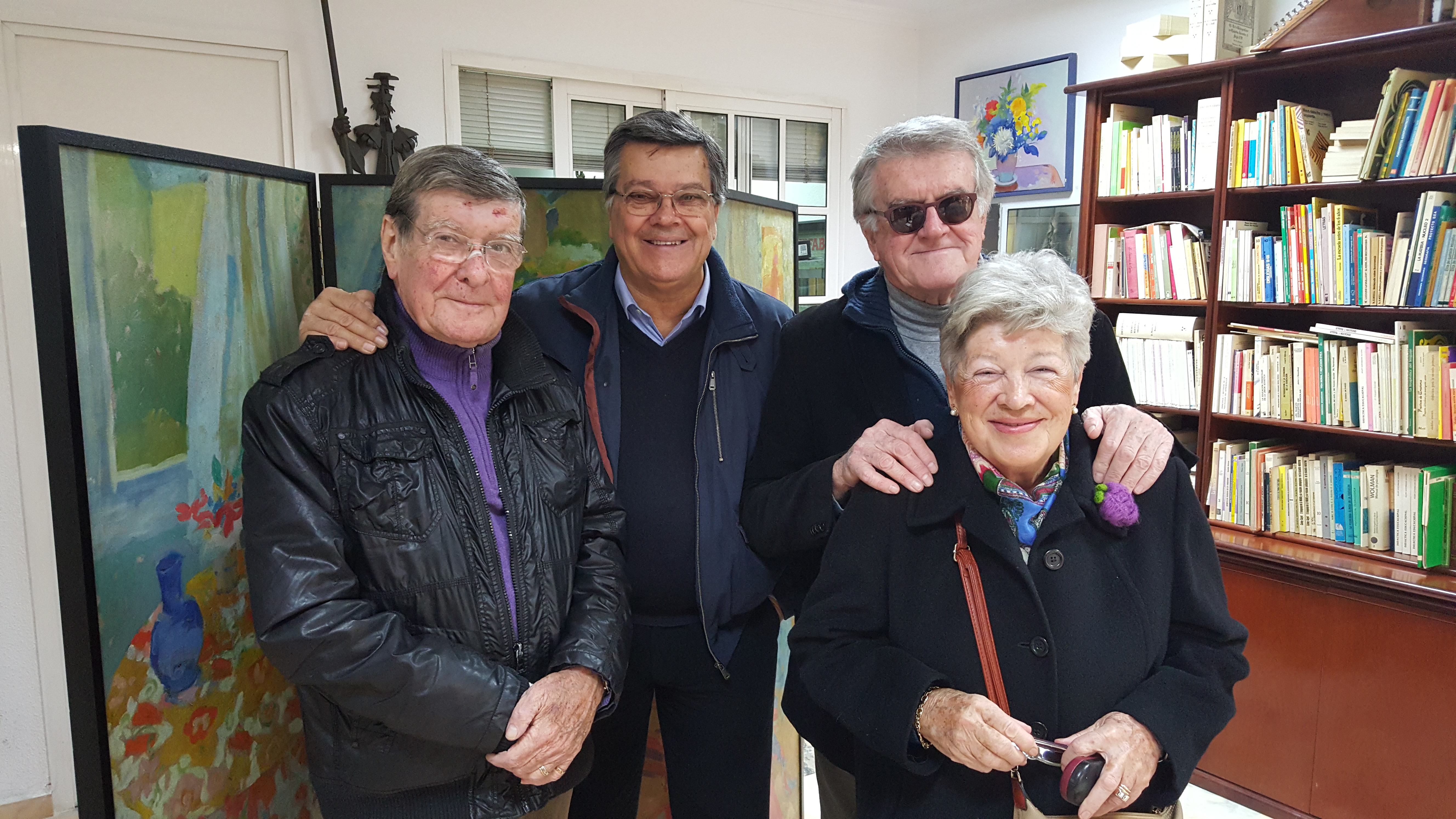 Benito Moreno, Josele, Máximo y Meli, en Librería Padilla.jpg
